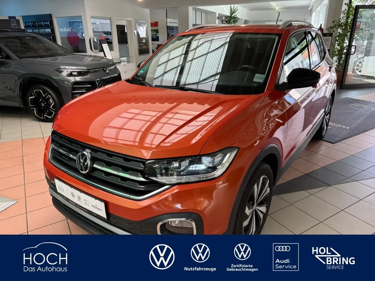 Volkswagen T-Cross 1.0 TSI Style+Navi LED+Blind Spot Assist Orange - 1