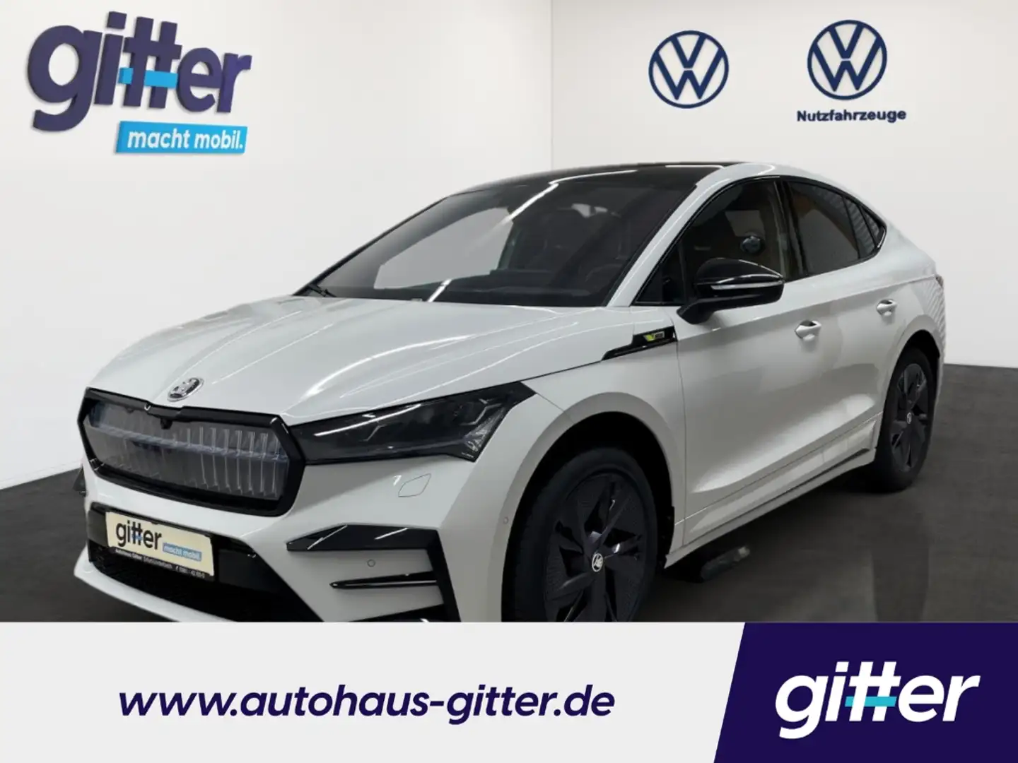 Skoda Enyaq Coupe RS Lounge AHK MAXX DCC Garantie2030 Weiß - 1