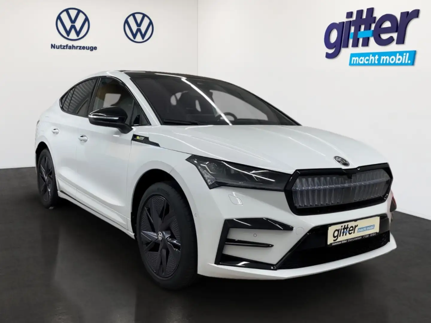 Skoda Enyaq Coupe RS Lounge AHK MAXX DCC Garantie2030 Weiß - 2