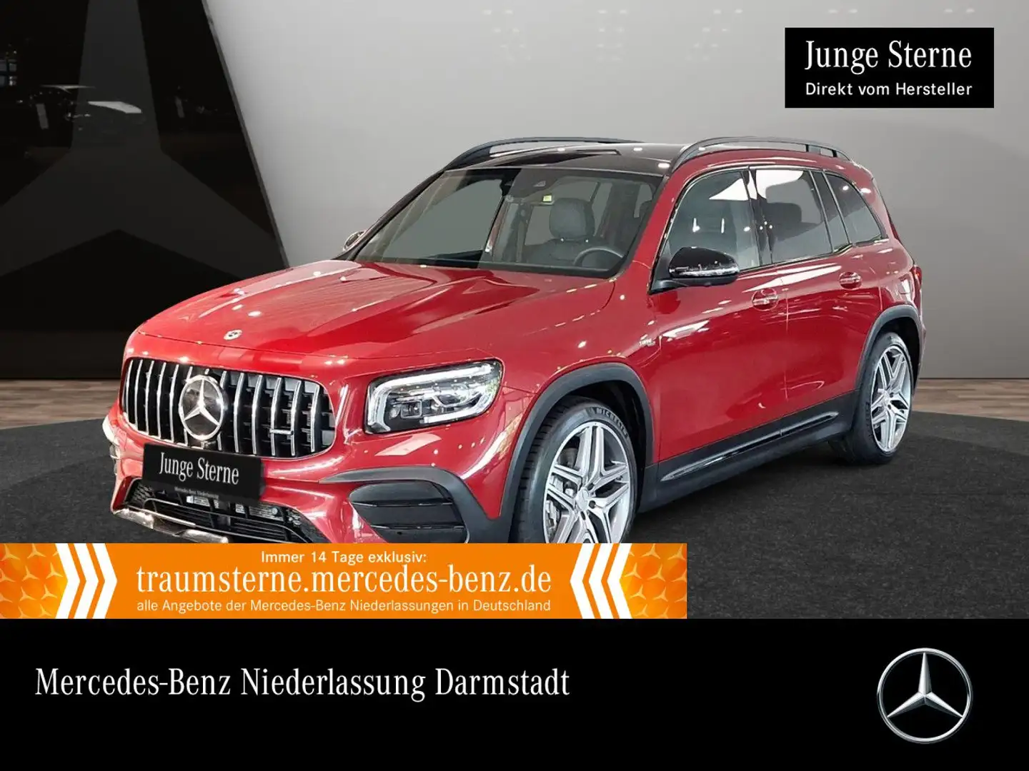 Mercedes-Benz GLB 35 AMG GLB 35 4M AMG+PANO+360°+AHK+MULTIBEAM+FAHRASS+HUD Rosso - 1