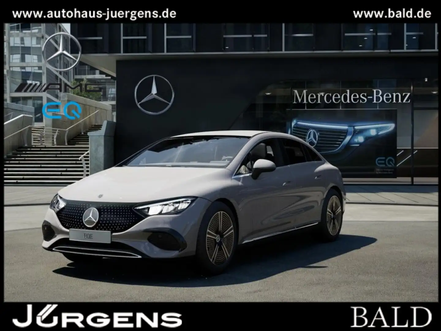 Mercedes-Benz EQE 300 +MBUX+LED+Cam+Ambiente+Park-Assist+SHZ Grijs - 1