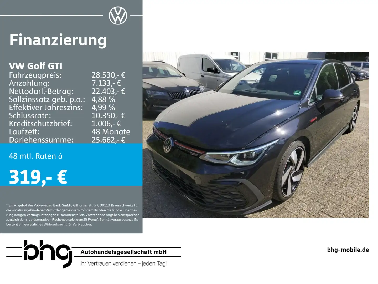 Volkswagen Golf GTI 2.0 TSI DSG AppConnect HarmanKardon sou Schwarz - 1