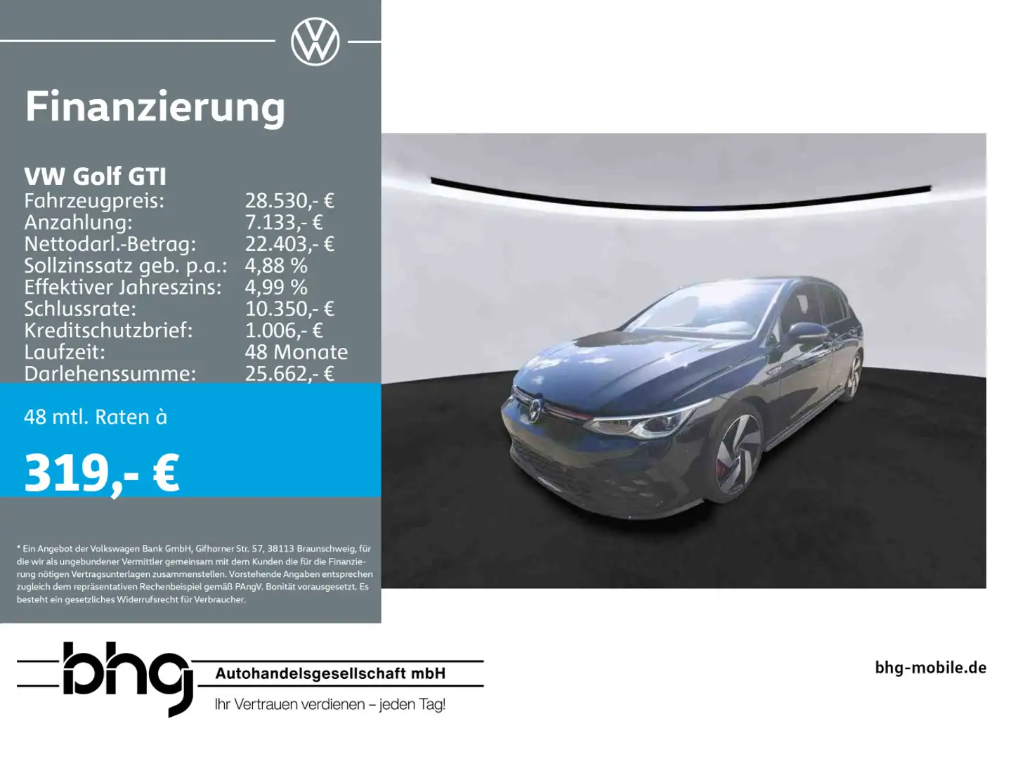 Volkswagen Golf GTI 2.0 TSI DSG Schwarz - 1