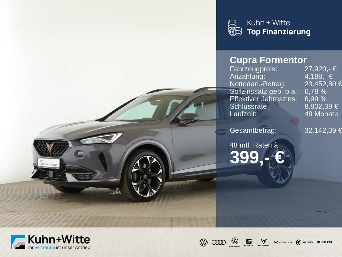 CUPRA Formentor VZ 2.0 TSI *Navi*RFK*ACC*LED*SHZ* Grau - 1