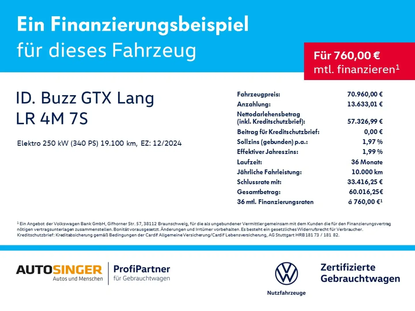 Volkswagen ID. Buzz ID.Buzz GTX Lang LR 4M 7S *IQ-L*AHK*ACC*360*NAVI Schwarz - 2