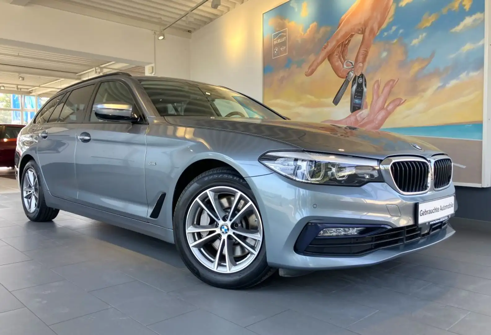 BMW 525 d Tour SportLine PANO+ACC+KAM+AHK+HIFI+AL+MEMO Grigio - 2