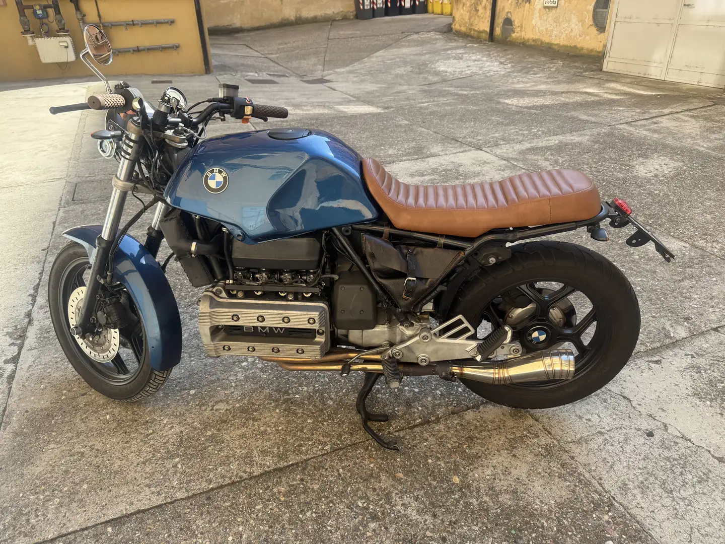BMW K 100 RS cafe racer Albastru - 1