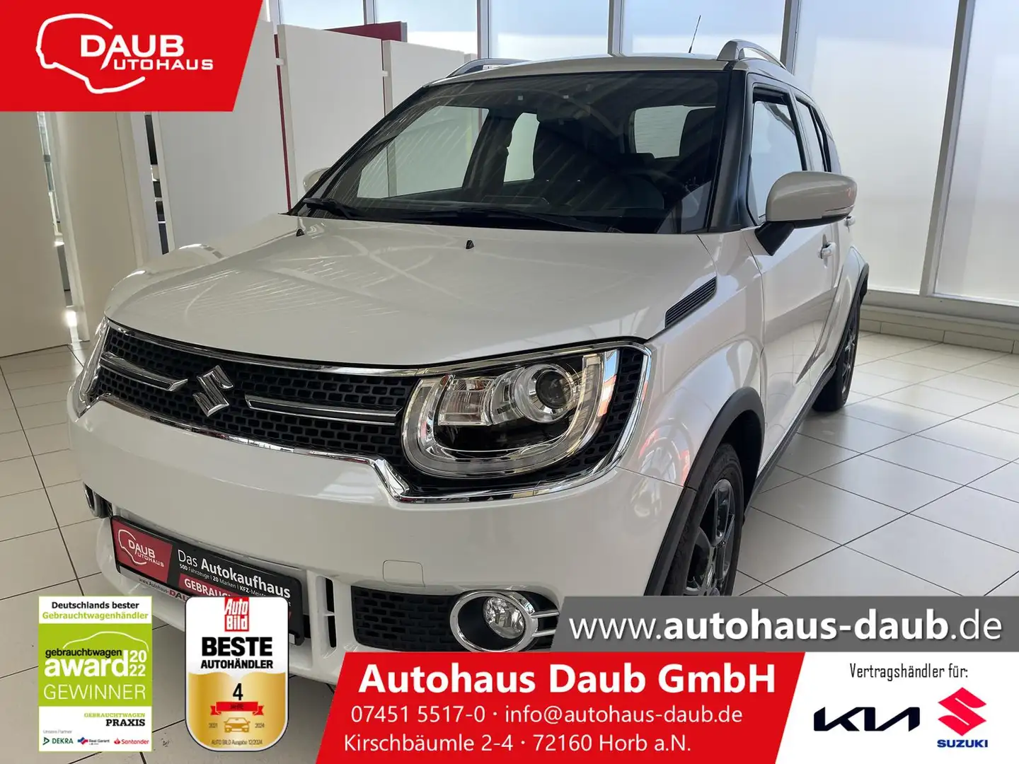Suzuki Ignis 1.2 Comfort+ Navi+Alu+Klimaa+Kamera+AHK+ Weiß - 1