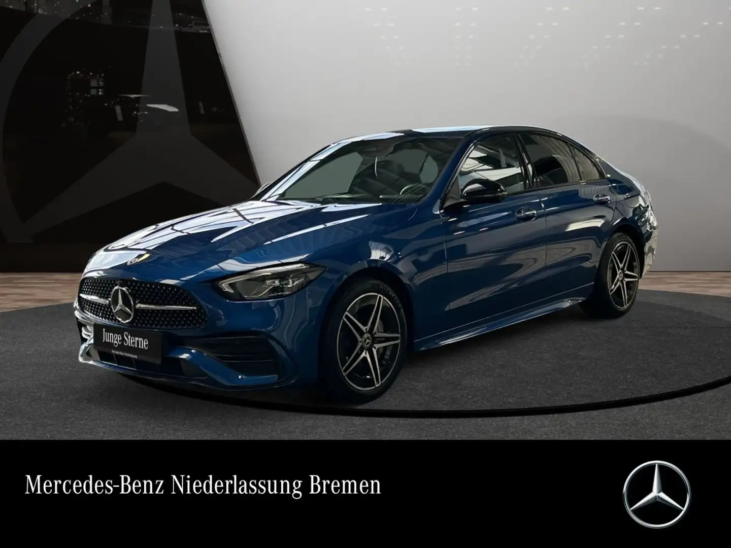 Mercedes-Benz C 300 e AMG+NIGHT+360+LED+BURMESTER+TOTW+KEYLESS Blau - 1