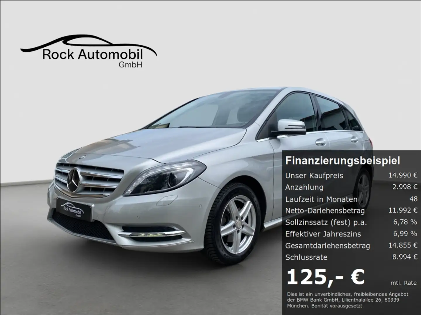 Mercedes-Benz B 200 7G Automatik Leder Bi-Xenon *Garantie* Silver - 1