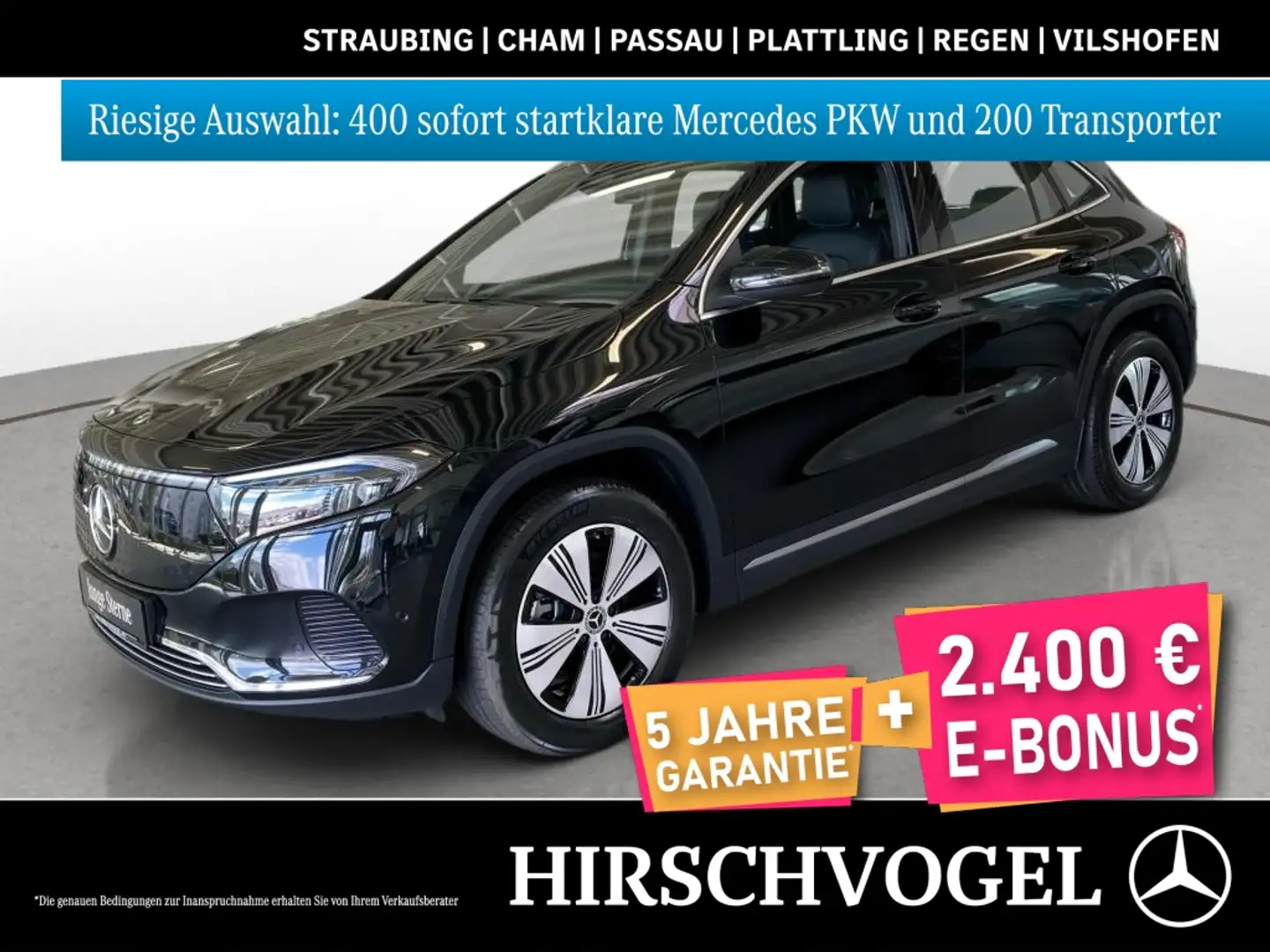 Mercedes-Benz EQA 350 4M Progressive+MBUX+Navi-Pr.+LED+Kam+PDC Negru - 1