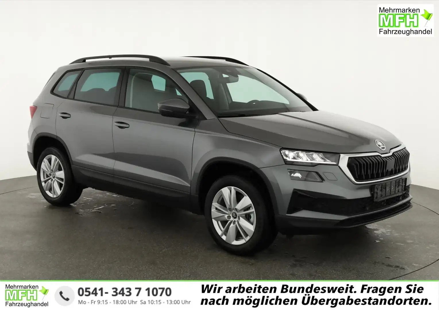 Skoda Karoq 1.5 TSI DSG 130 Jahre, AHK, el. Klappe, Kamera,... Grau - 1