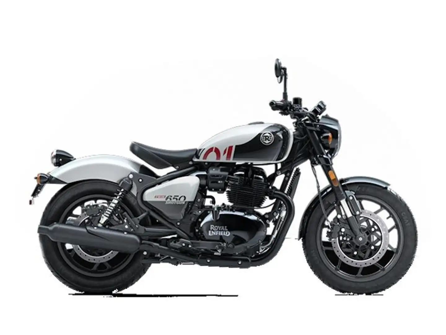 Royal Enfield Shot Gun 650 SHOTGUN 650 STENCIL WHITE Gri - 1