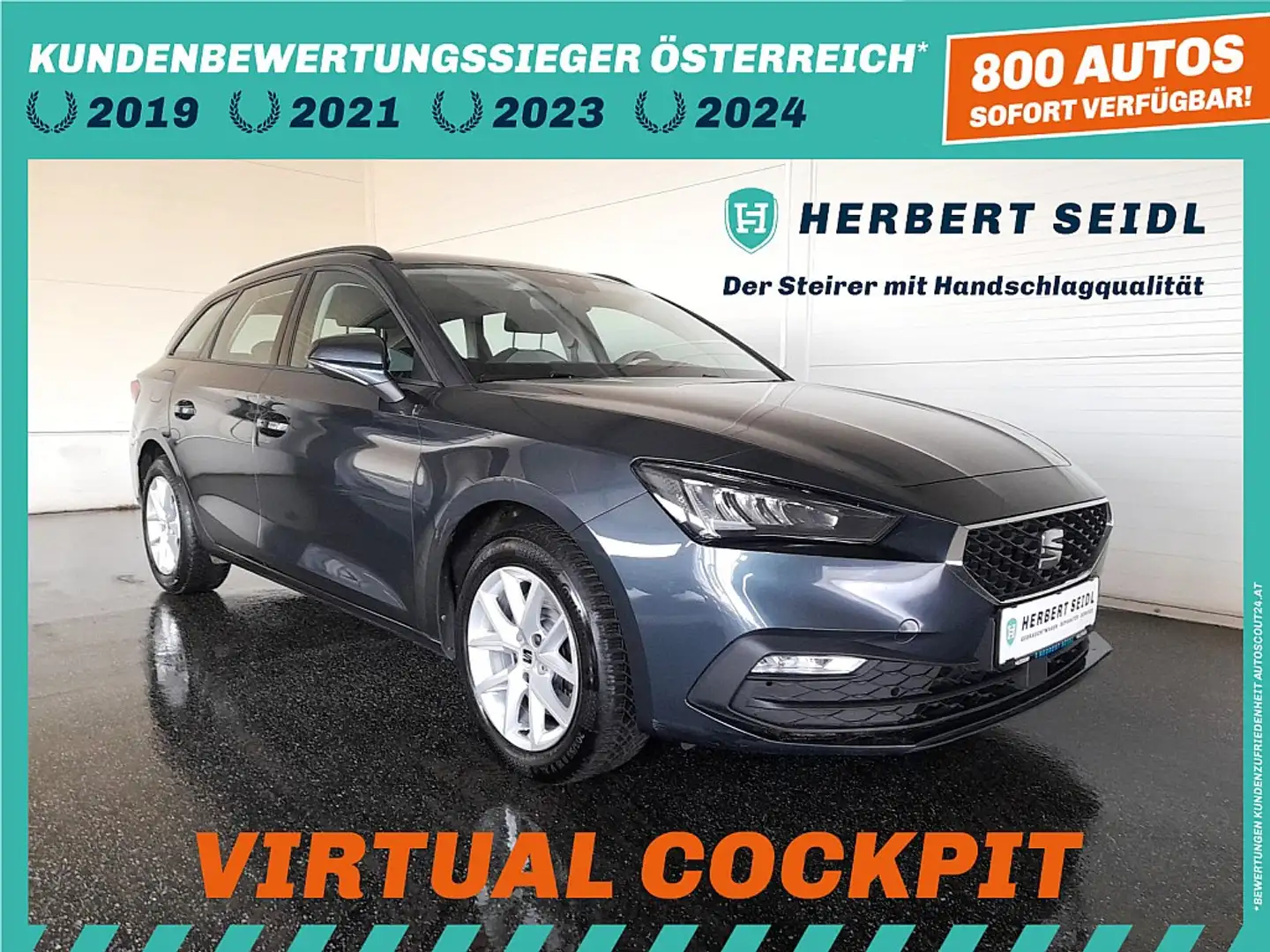 SEAT Leon ST STYLE 2,0 TDI *VIRTUELL / LED / NAVI / TEMPO... Grau - 1