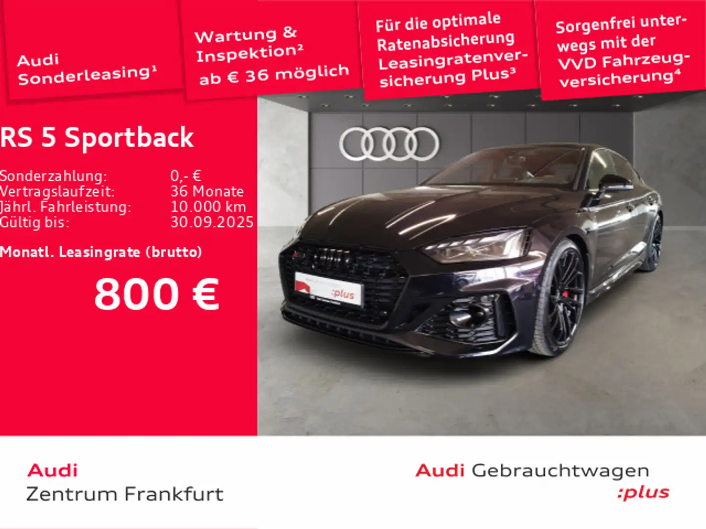 Audi RS5 tiptronic Laser HuD B&O Panorama Schwarz - 1