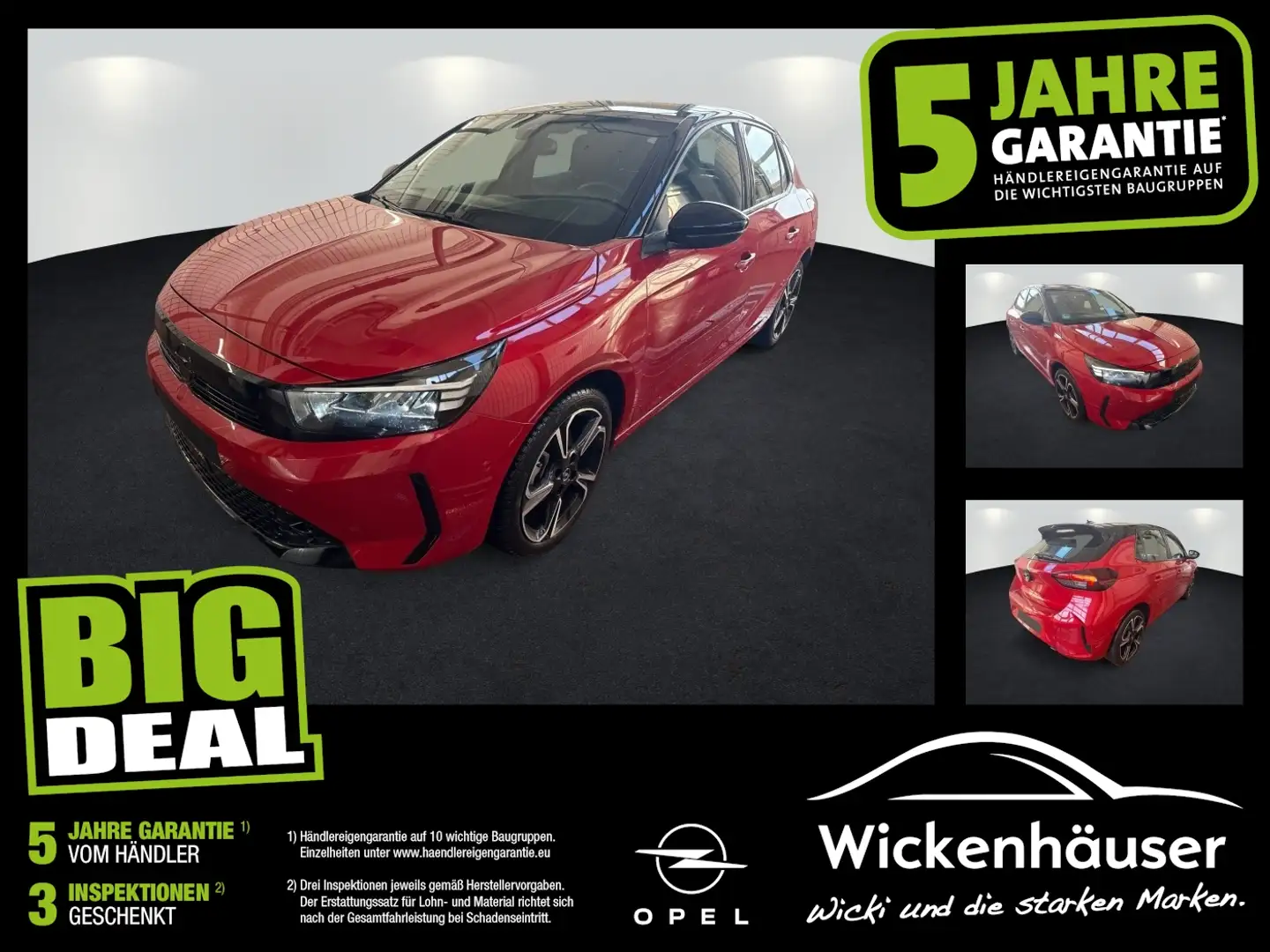 Opel Corsa F 1.2 Turbo GS Kamera+WinterPaket+Totwinkel Rouge - 1