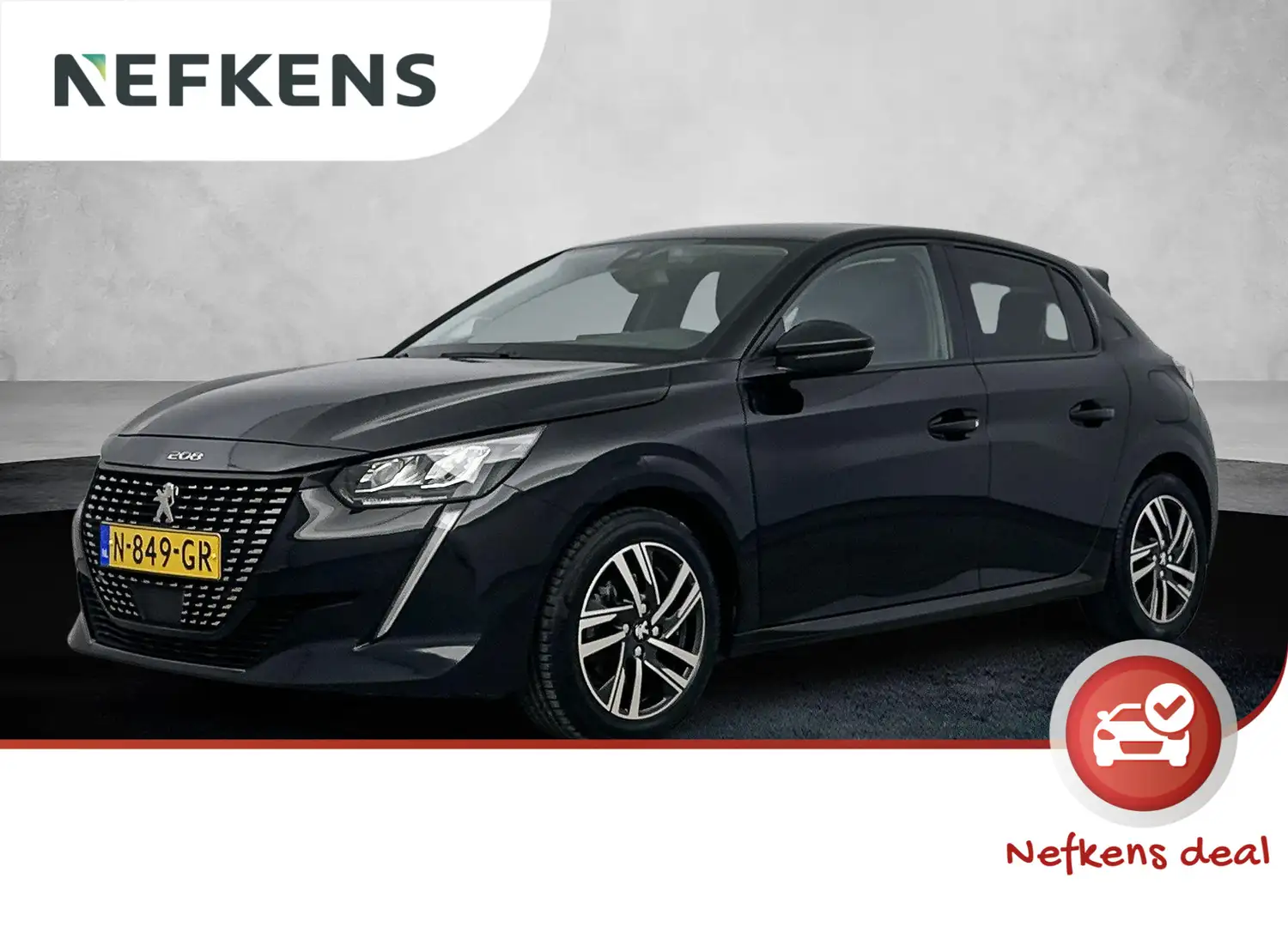Peugeot 208 1.2 100pk Allure Pack | Automaat | Navigatie | Ach Zwart - 1