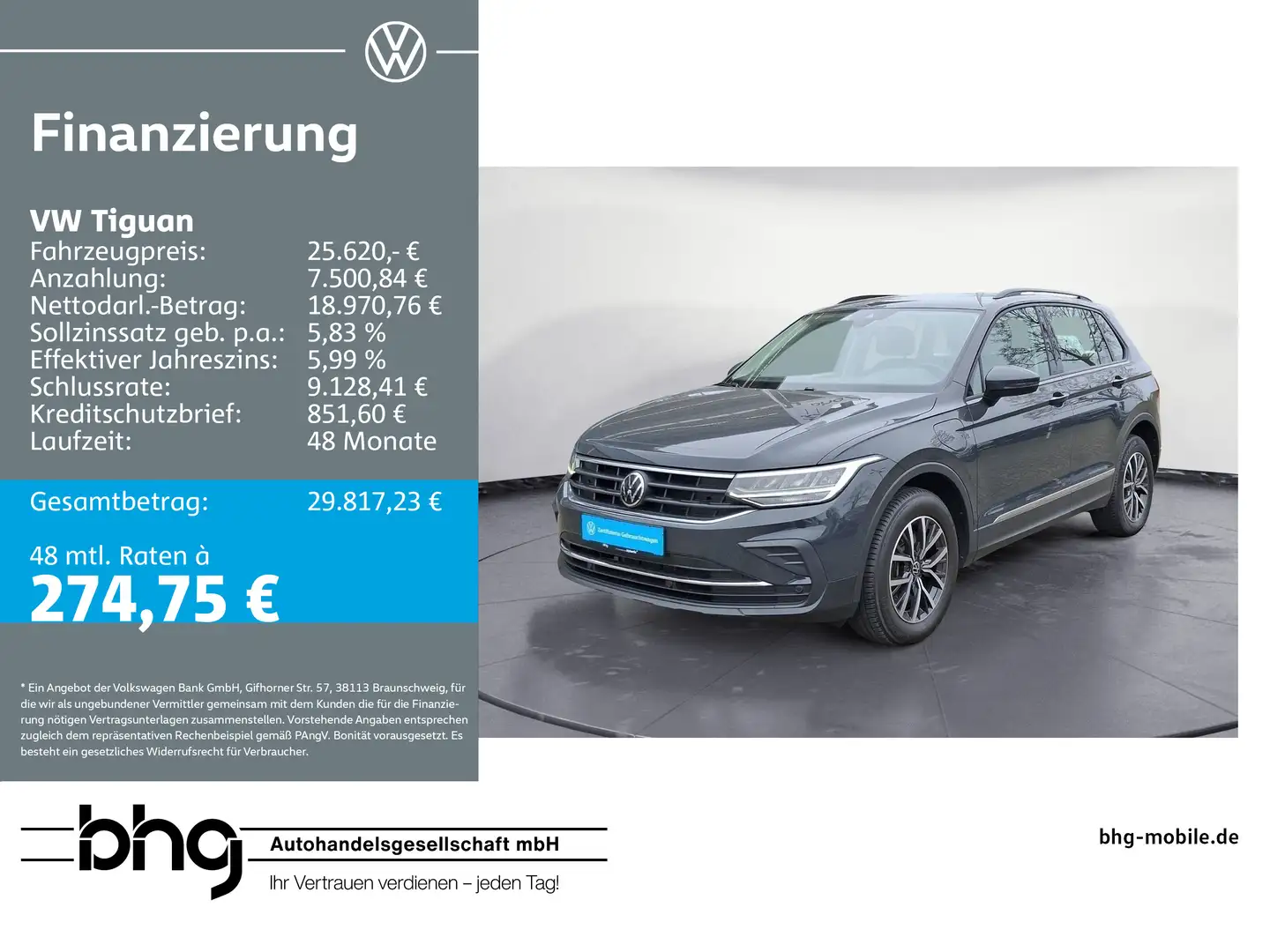 Volkswagen Tiguan 1.4 eHybrid OPF DSG Life Gris - 1