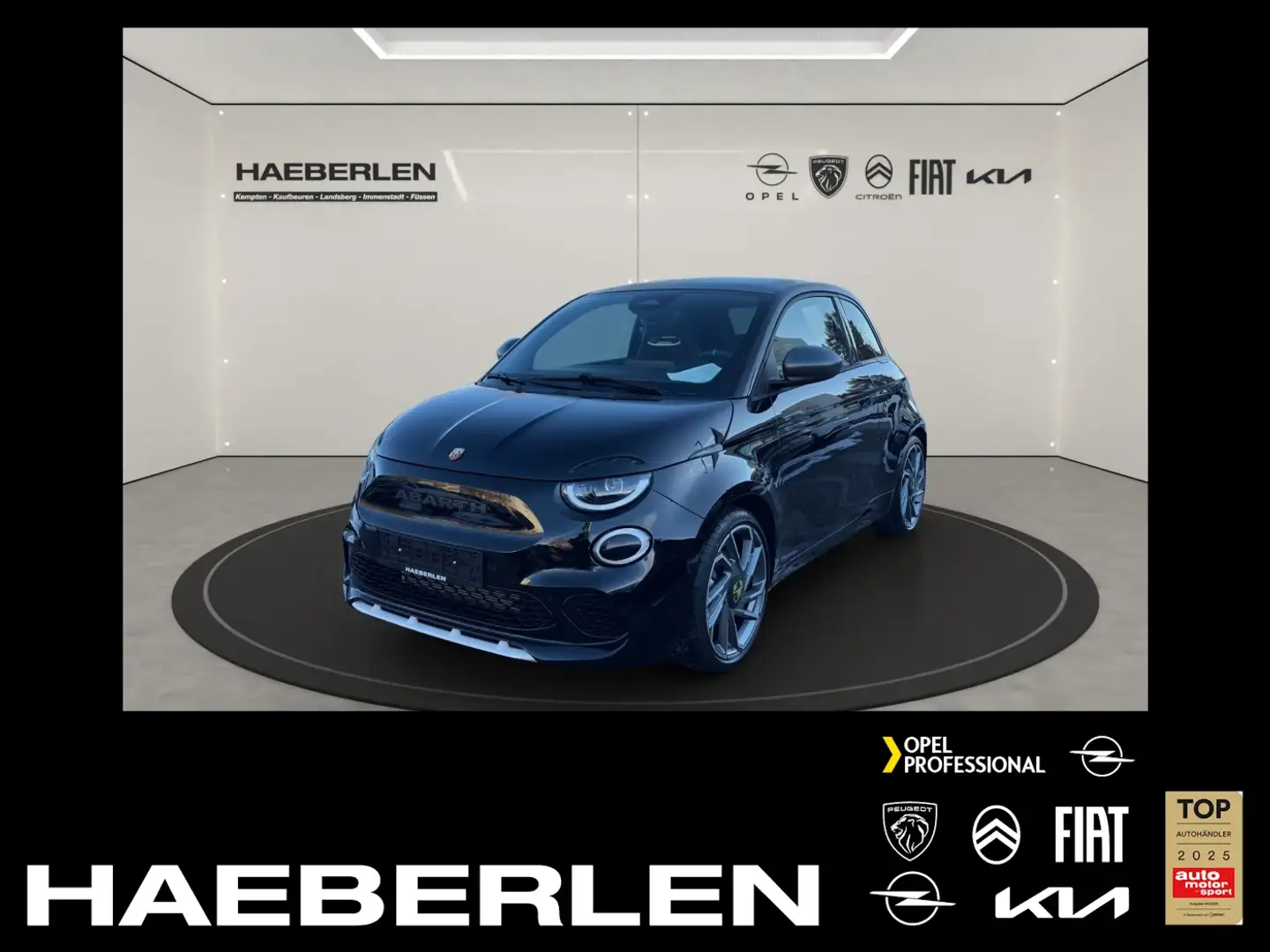 Abarth 500e 500 e Abarth SHZ+Kam.+KeyLess+KlimaA+LM+PDC+AUT Black - 1