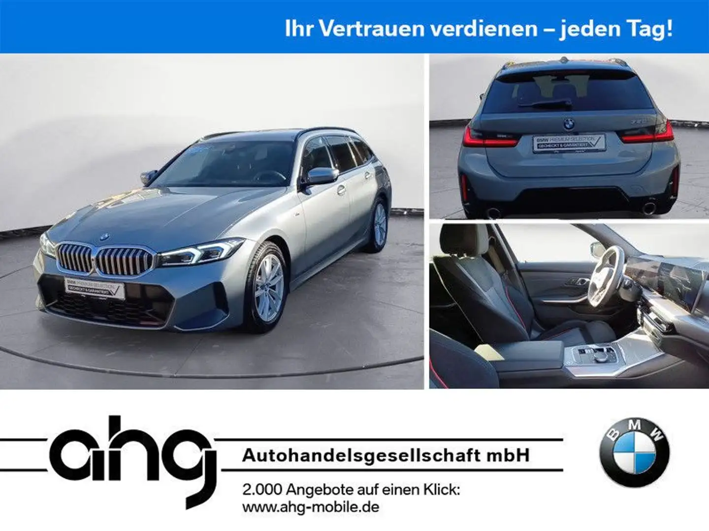 BMW 320 i Touring *M-Sportpaket*LED*DAB*SHZ*HUD*Rückf Grau - 1