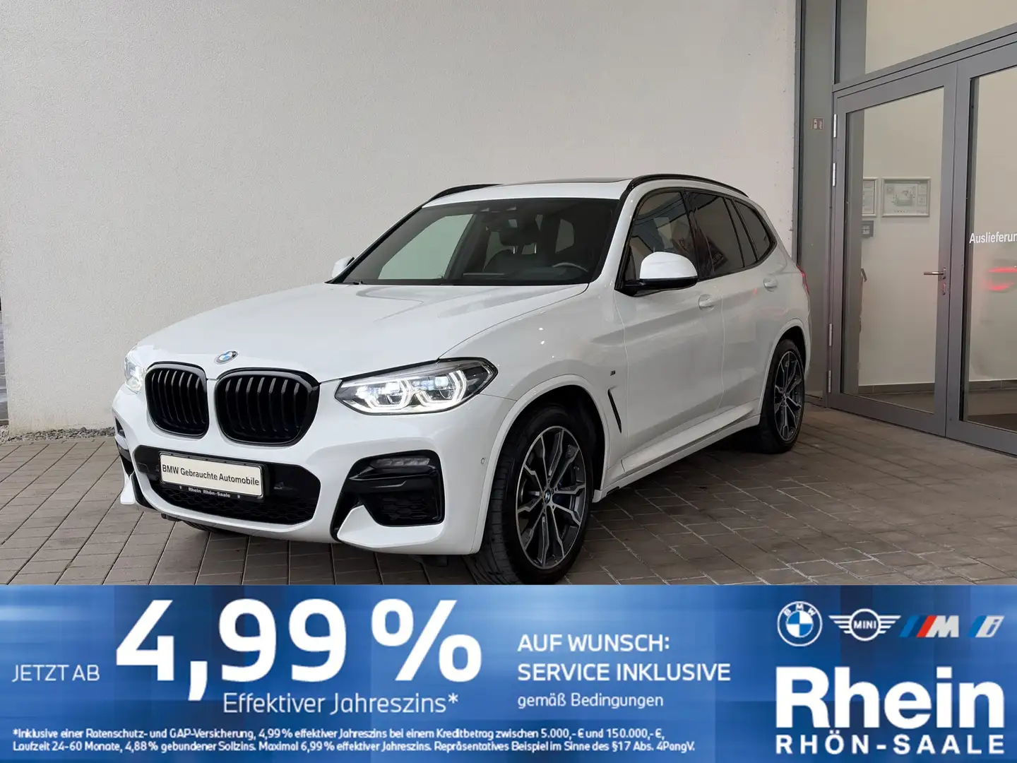 BMW X3 M 40d HUD.LED.AHK.PANO.Hifi.DriveA.Komfort.uvm Blanc - 1