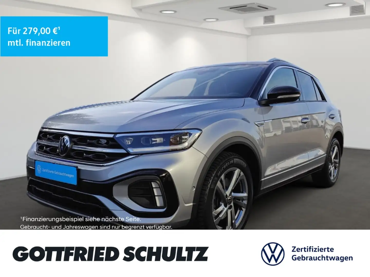 Volkswagen T-Roc R-LINE TDI DSG AHK NAVI SITZHEIZUNG EINPARKHILFE Silber - 1