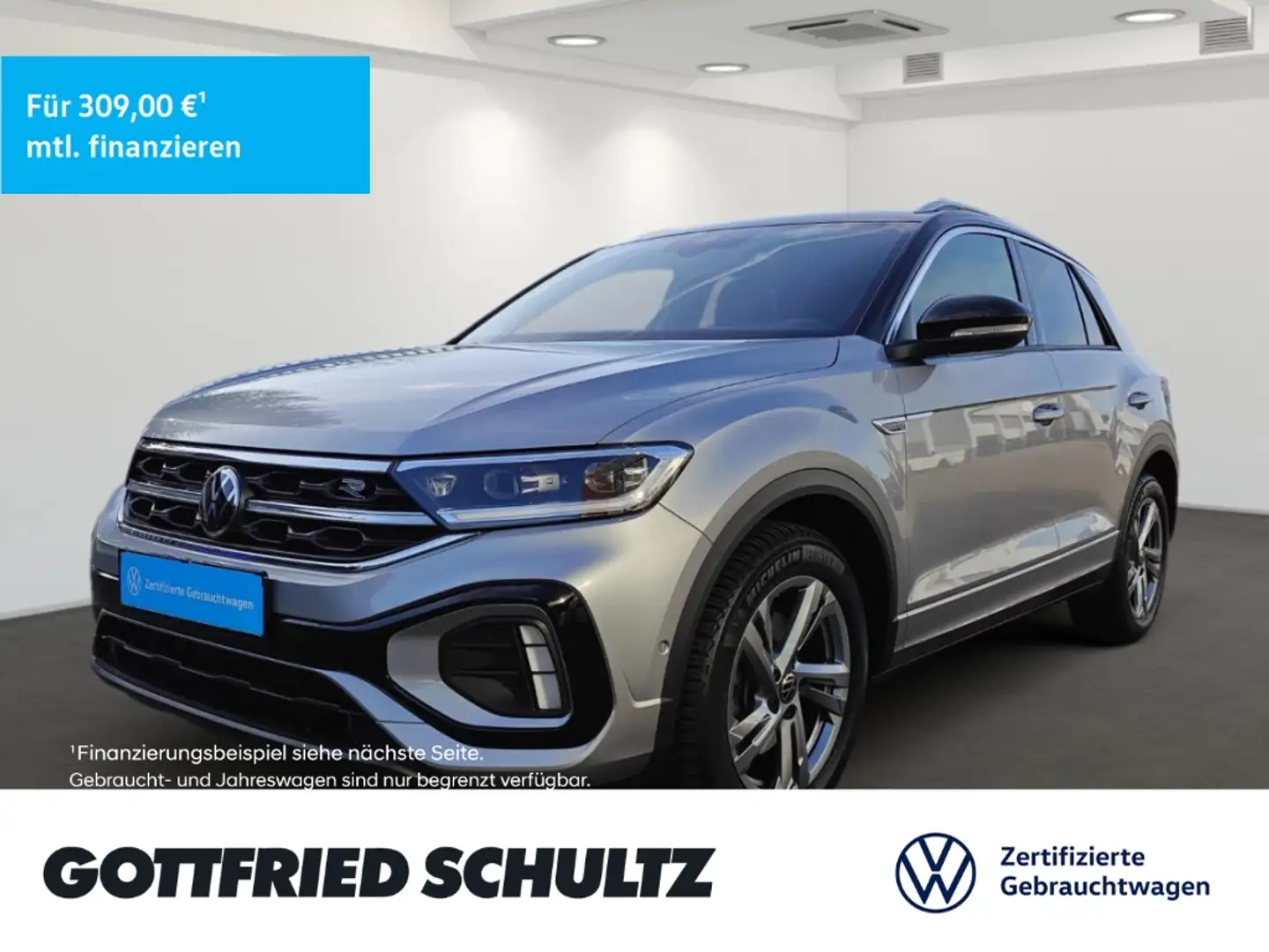 Volkswagen T-Roc R-LINE TDI DSG AHK NAVI SITZHEIZUNG EINPARKHILFE Silber - 1