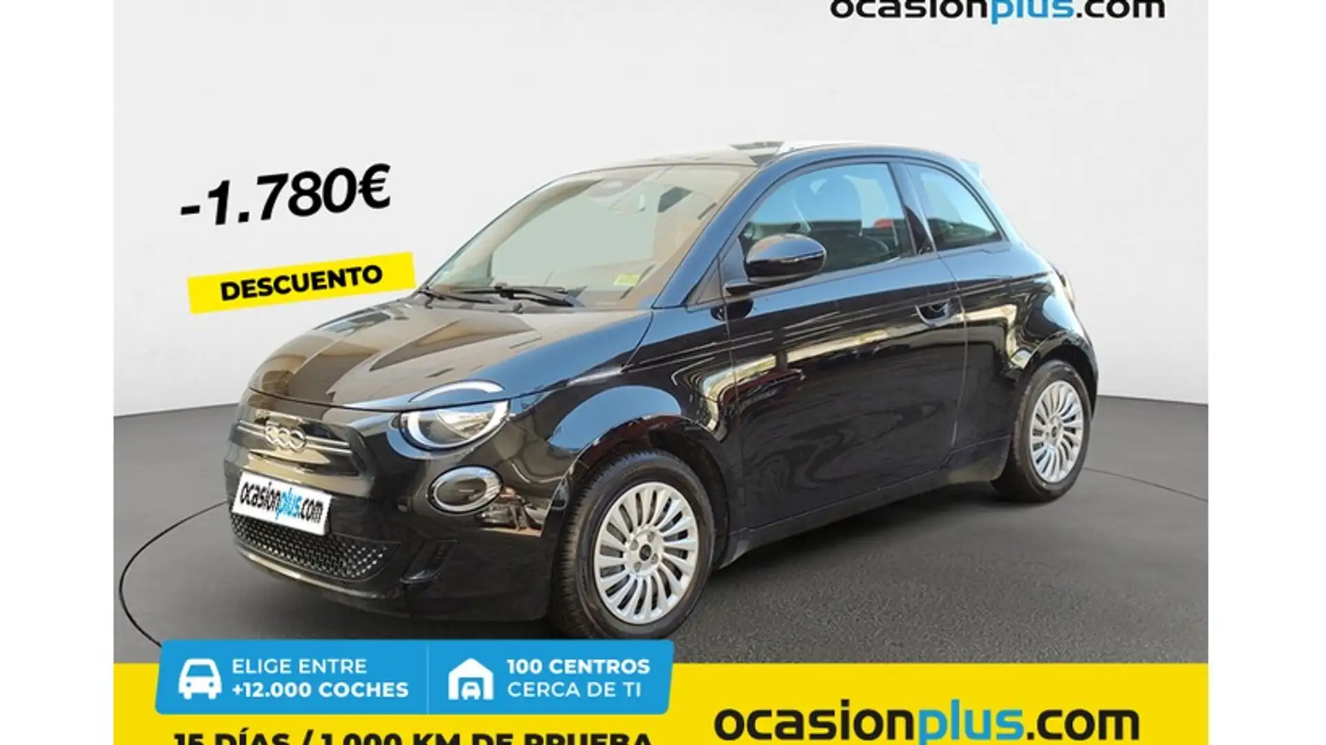Fiat 500e 70Kw Action Negro - 1