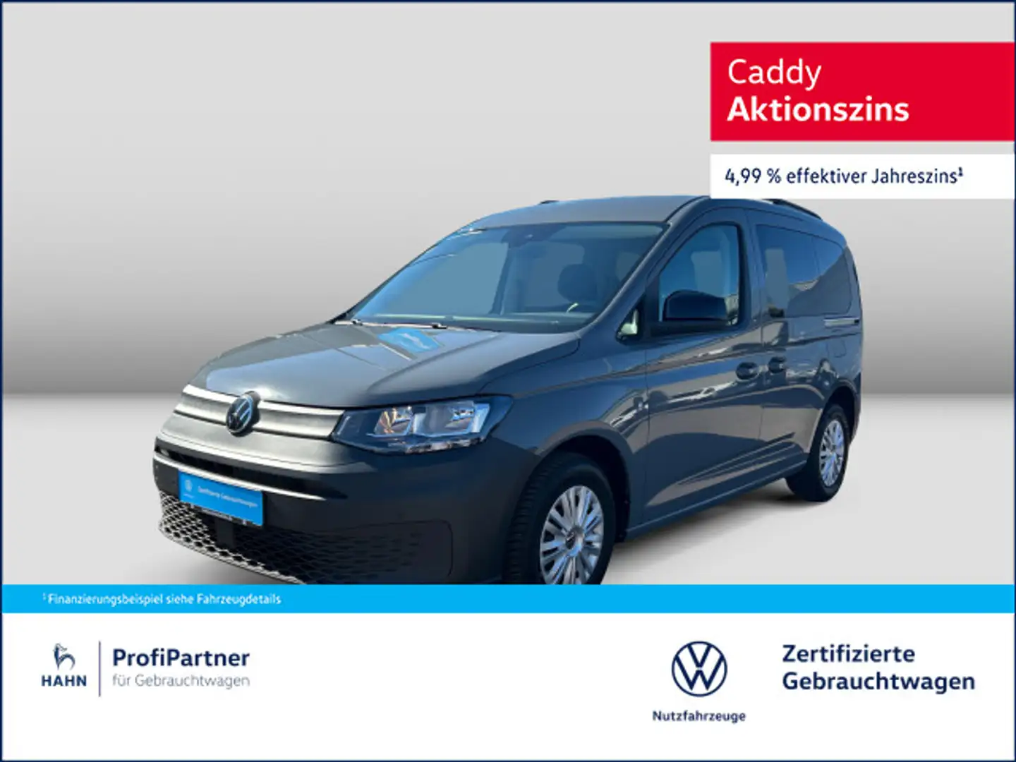Volkswagen Caddy 2,0TDI 75kW APP GJR KLIMAA KAMERA Grau - 1