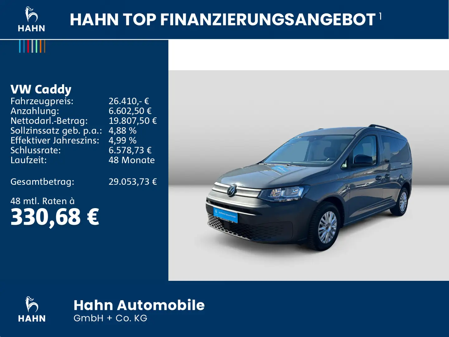 Volkswagen Caddy 2,0TDI 75kW APP GJR KLIMAA KAMERA Grau - 2
