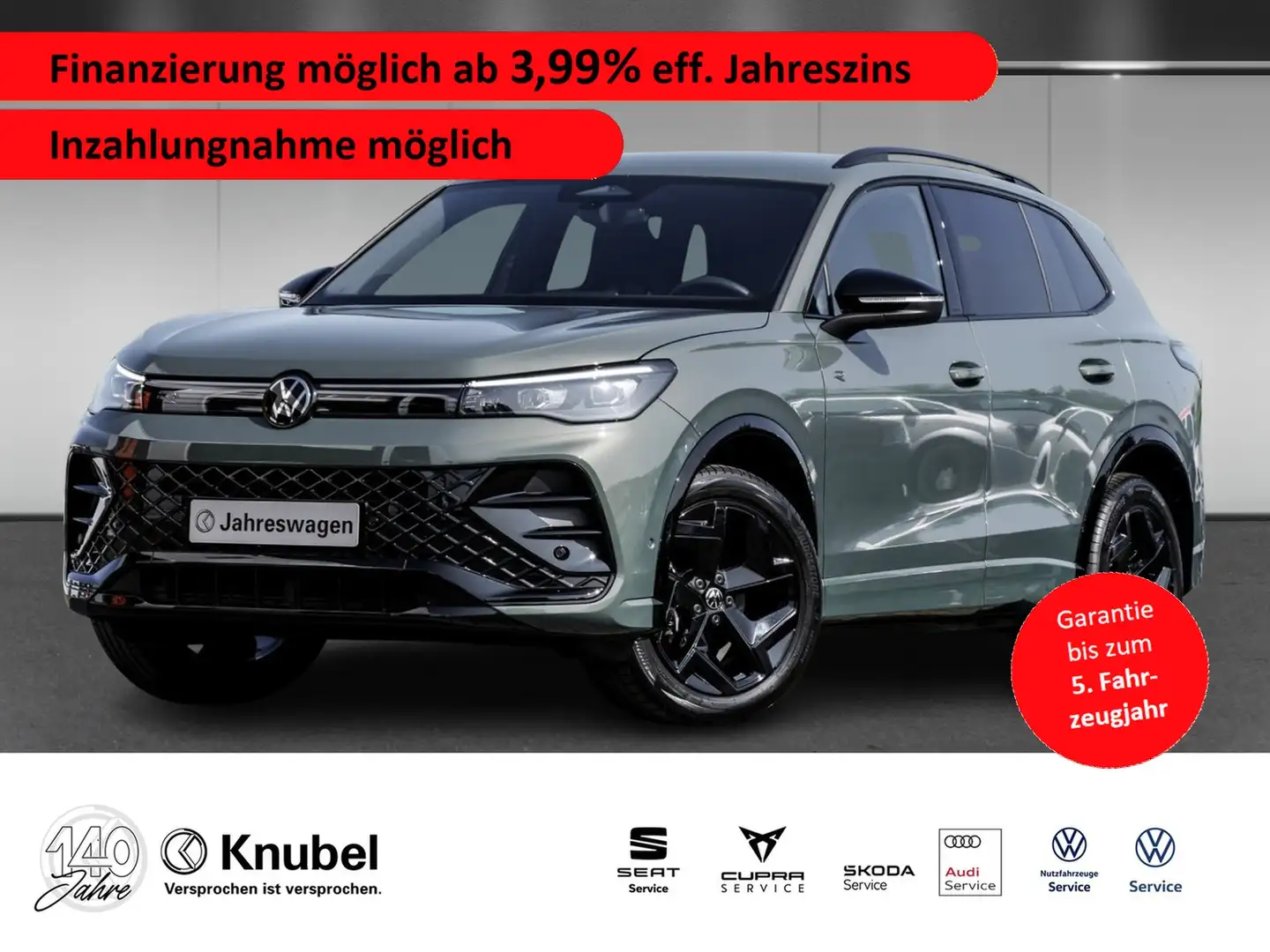 Volkswagen Tiguan R-Line Black Style 1.5 eTSI DSG/LED+/NAVI/AHK Zelená - 1