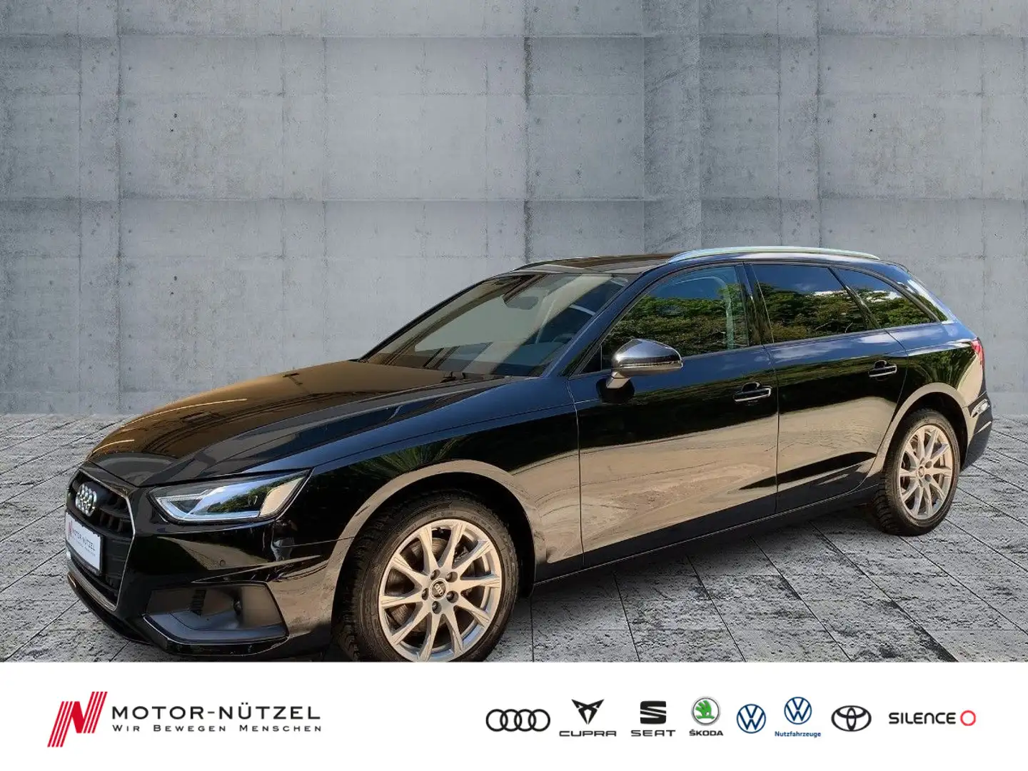 Audi A4 35 TDI S-TR LED+NAVI+AHK+ACC+2xPDC+SHZ Zwart - 1