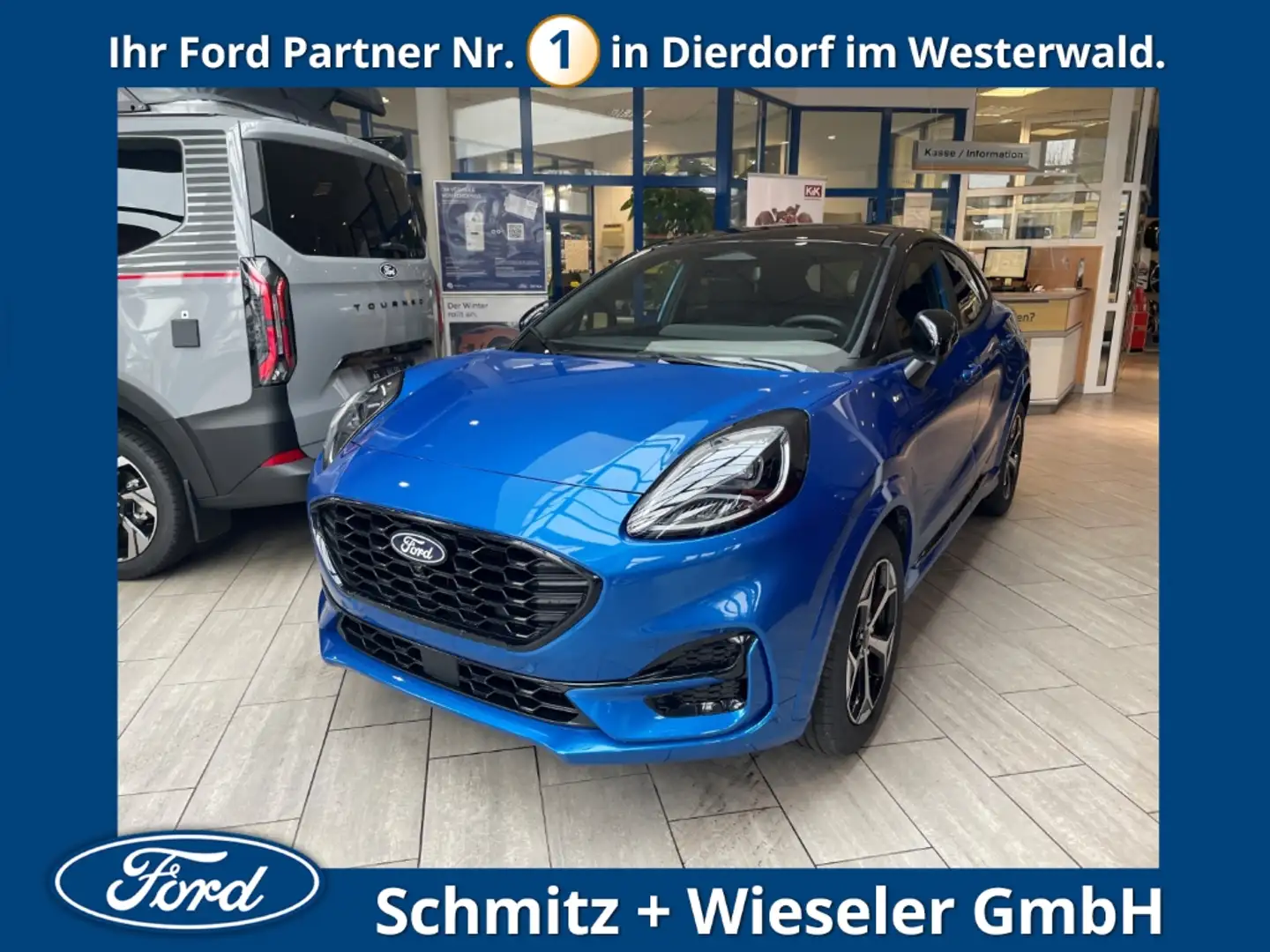 Ford Puma ST-Line 1.0 EcoBoost 125PS Navi 360°Kamera Bleu - 1
