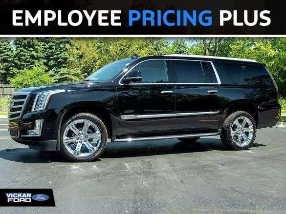 Black 2019 Cadillac Escalade ESV SUV / Crossover Four-Wheel Drive Automatic