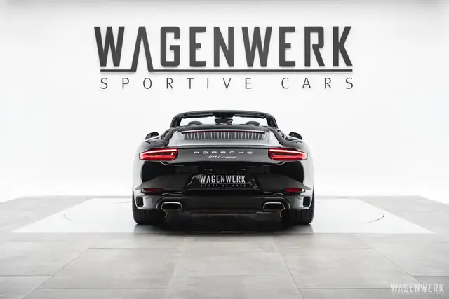 Porsche 991 Carrera Cabrio PDK ALLBLACK KAMERA PDLS ERSTLACK Ansicht 4