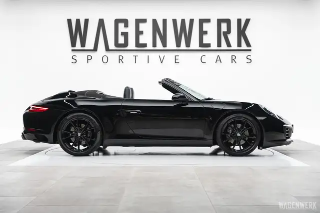 Porsche 991 Carrera Cabrio PDK ALLBLACK KAMERA PDLS ERSTLACK Ansicht 2