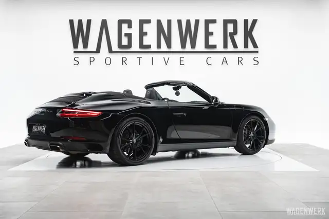 Porsche 991 Carrera Cabrio PDK ALLBLACK KAMERA PDLS ERSTLACK Ansicht 3