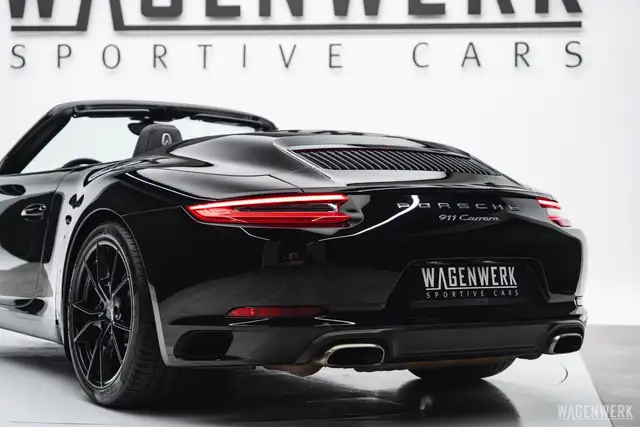 Porsche 991 Carrera Cabrio PDK ALLBLACK KAMERA PDLS ERSTLACK Ansicht 11