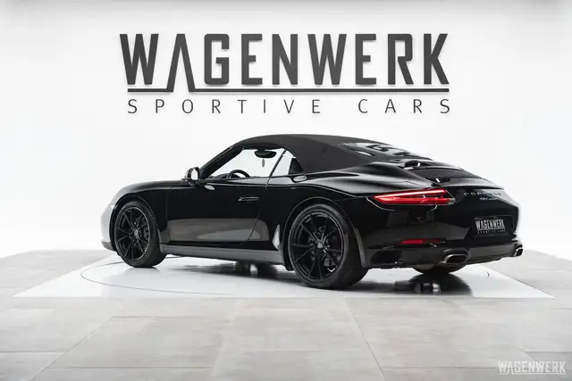 Porsche 991 Carrera Cabrio PDK ALLBLACK KAMERA PDLS ERSTLACK Ansicht 5