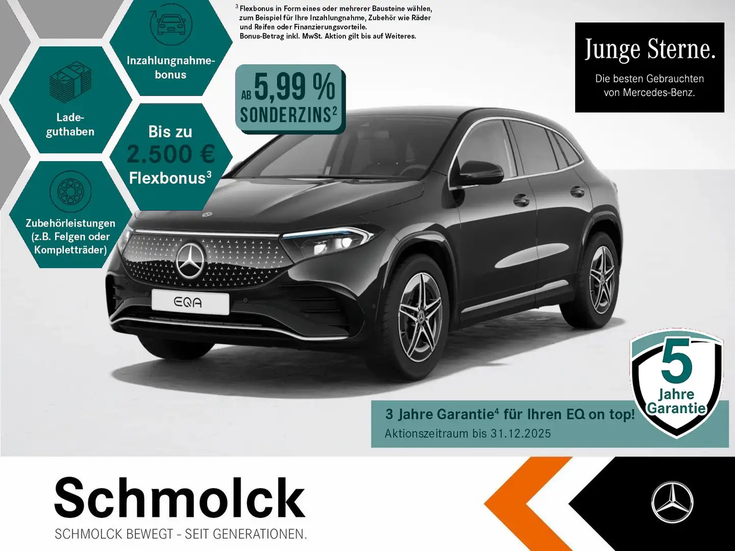 Mercedes-Benz EQA 350 4M AMG+LED+MBUX+KAMERA+DSTR+TOTW+18"AMG Schwarz - 1