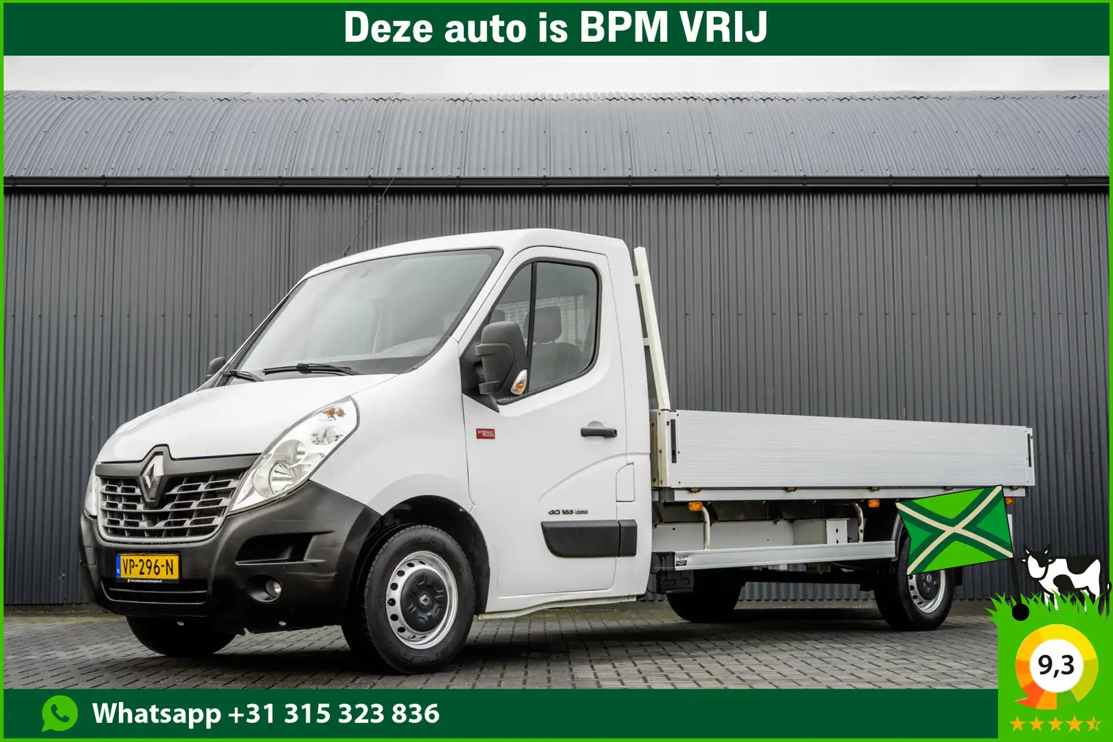 Renault Master 2.3 dCi Open laadbak | 164 PK | 3.90M laadlengte | Wit - 1