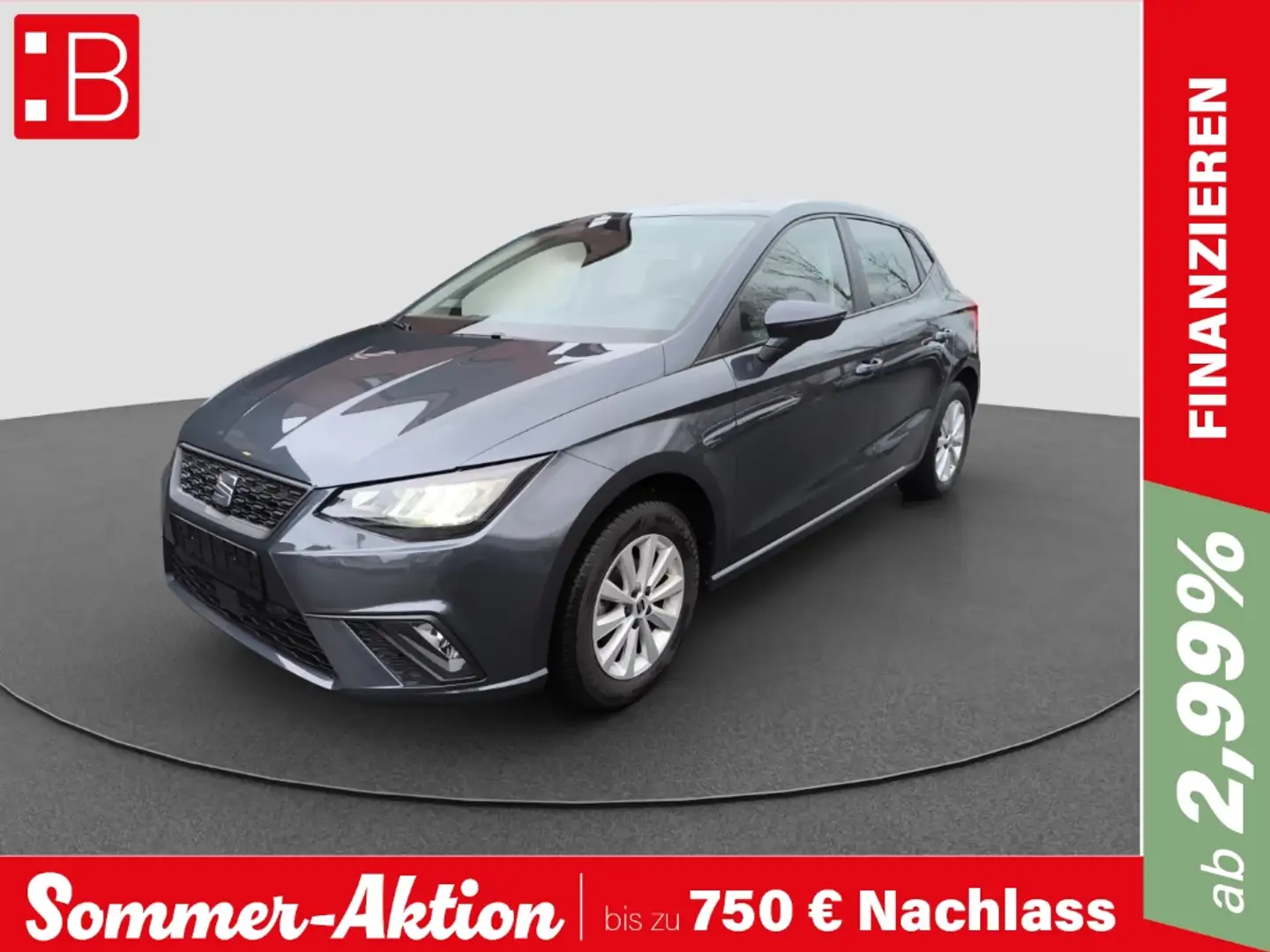 SEAT Ibiza 1.0 TSI Style LED ACC RFK PDC SHZ FULL-LINK Grigio - 1