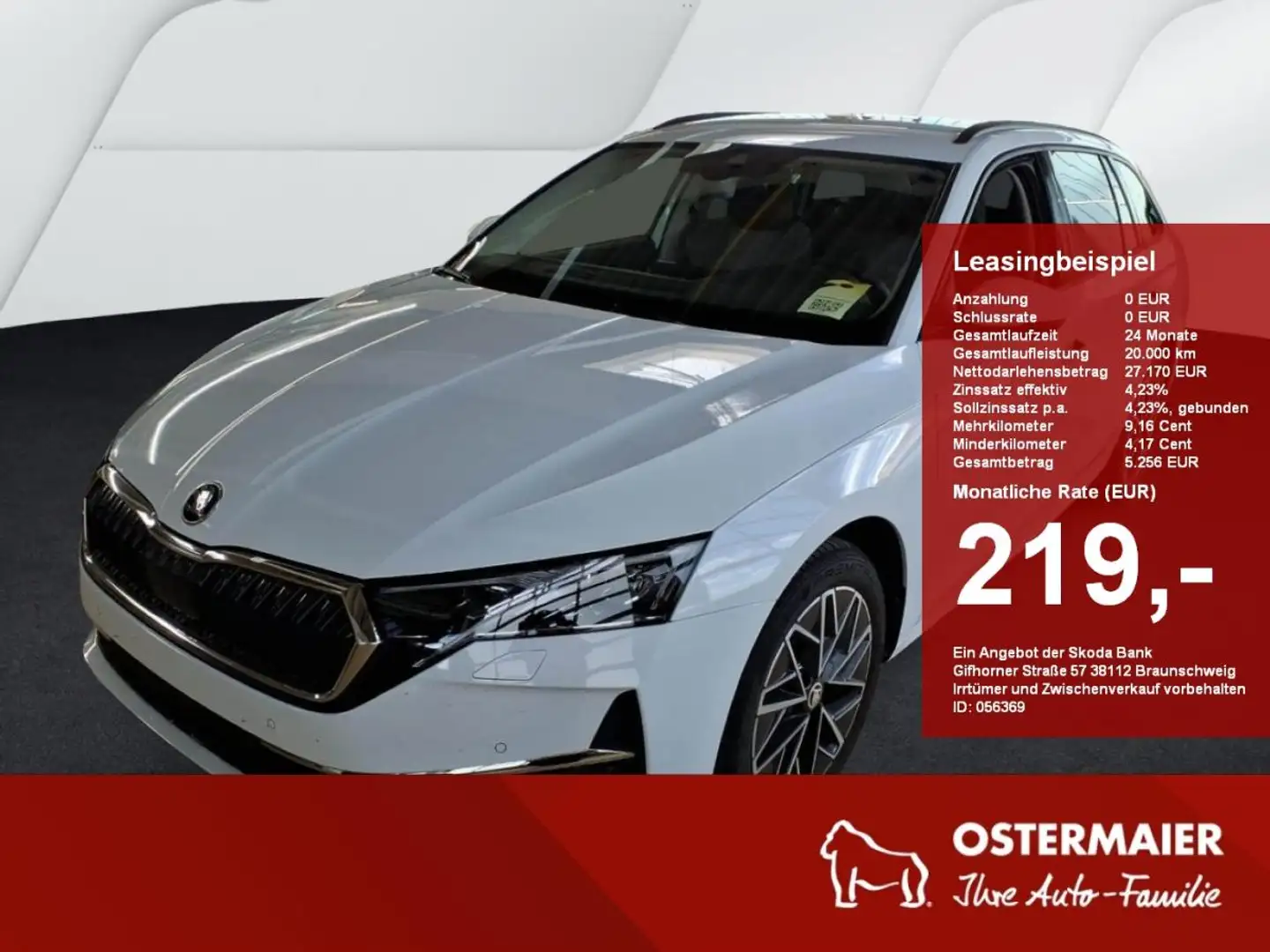 Skoda Octavia Combi SELECTION 1.5TSI LED.NAVI.SHZG.ACC.KAMERA.SM Weiß - 1