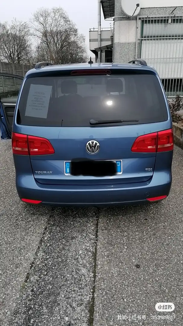 Volkswagen Touran 1.6 tdi Comfortline Business dsg Blau - 2