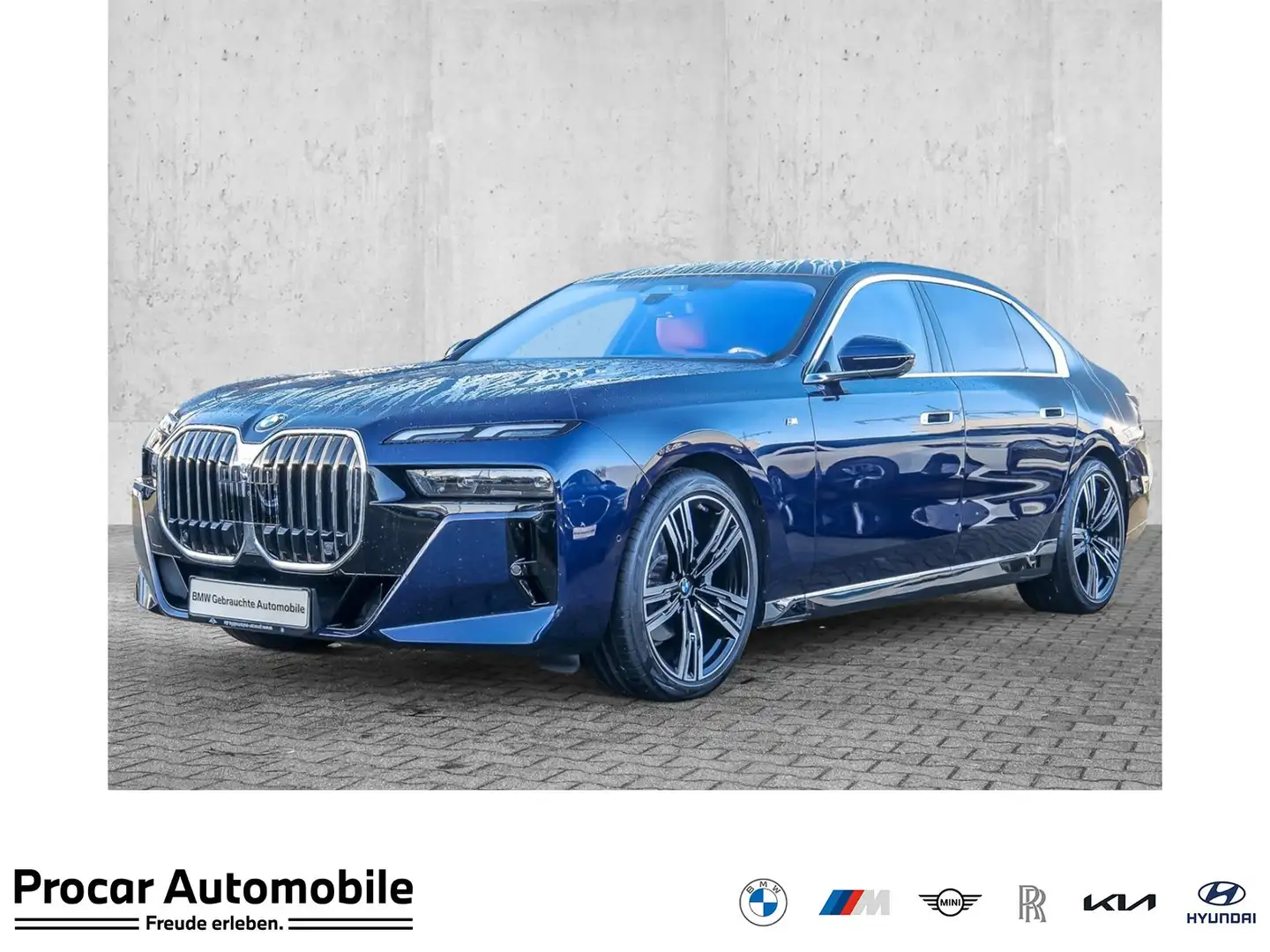 BMW 740 d xDrive M Sport HuD+Pano Sky Lounge+Standhzg.+Ala Blau - 1