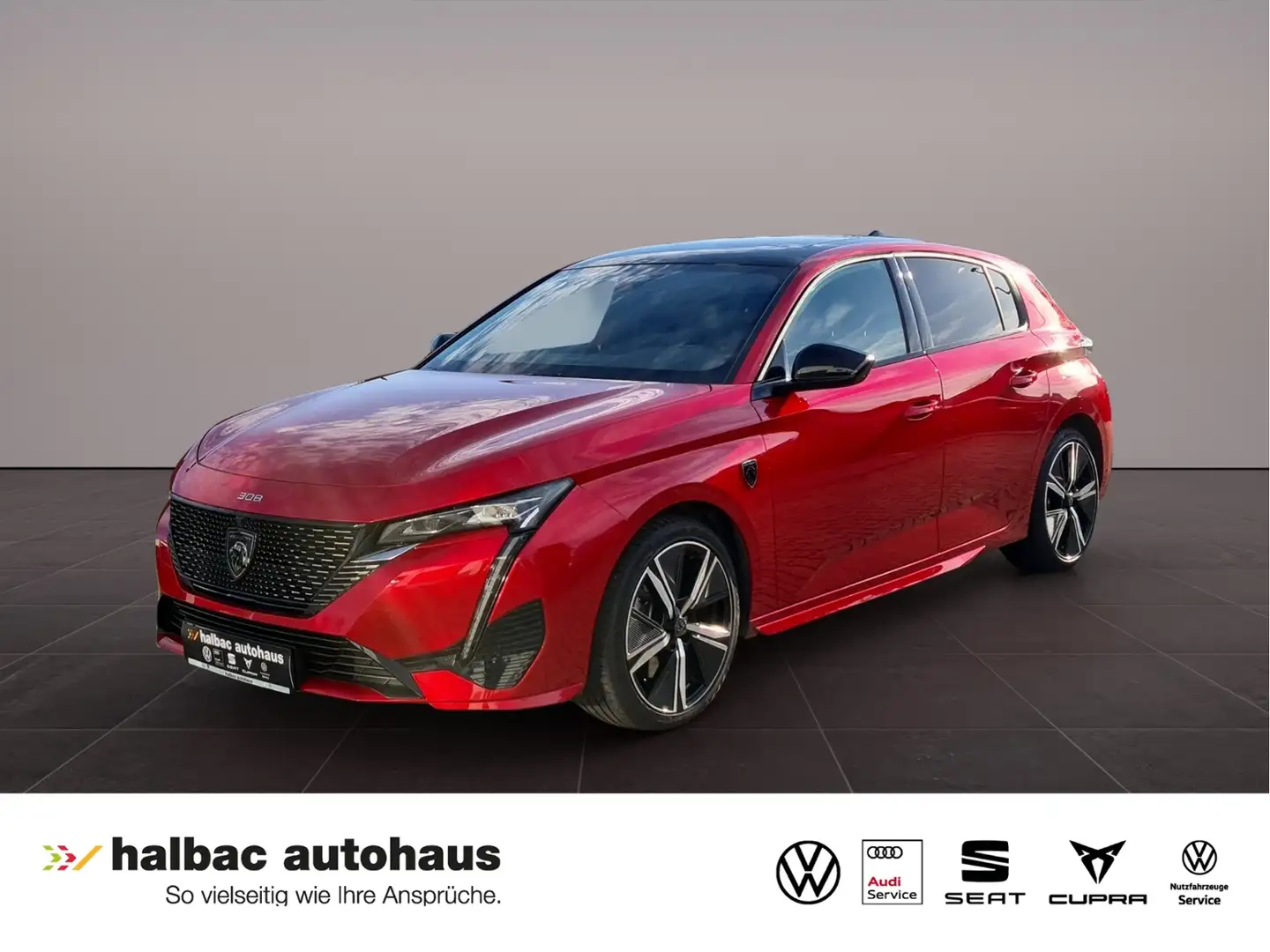 Peugeot 308 180 GT Hybrid +LEDER+DACH+NAVI+WR+KAMERA+MATRIX Rojo - 1