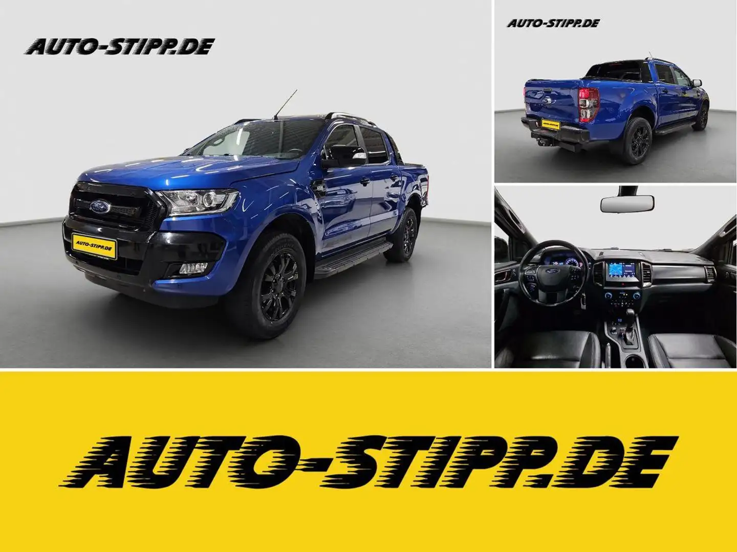 Ford Ranger 3.2 TDCi Wildtrak DOKA 4x4 RFK LEDER AHK Blau - 1