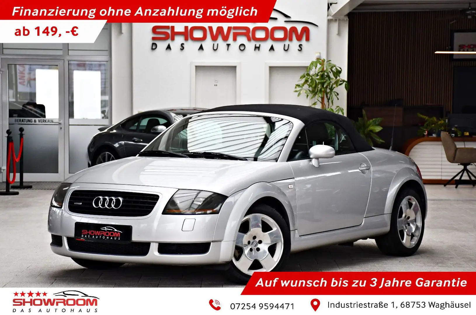 Audi TT Coupe/Roadster 1.8 quattro 1.Hand Rentner! Silber - 1