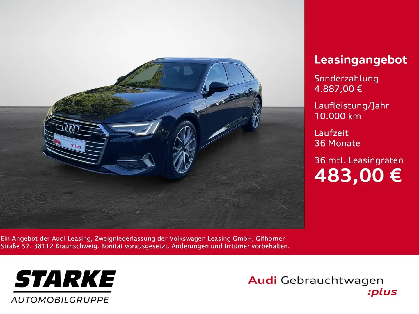 Audi A6 Avant 45 TFSI S tronic quattro sport Blau - 1