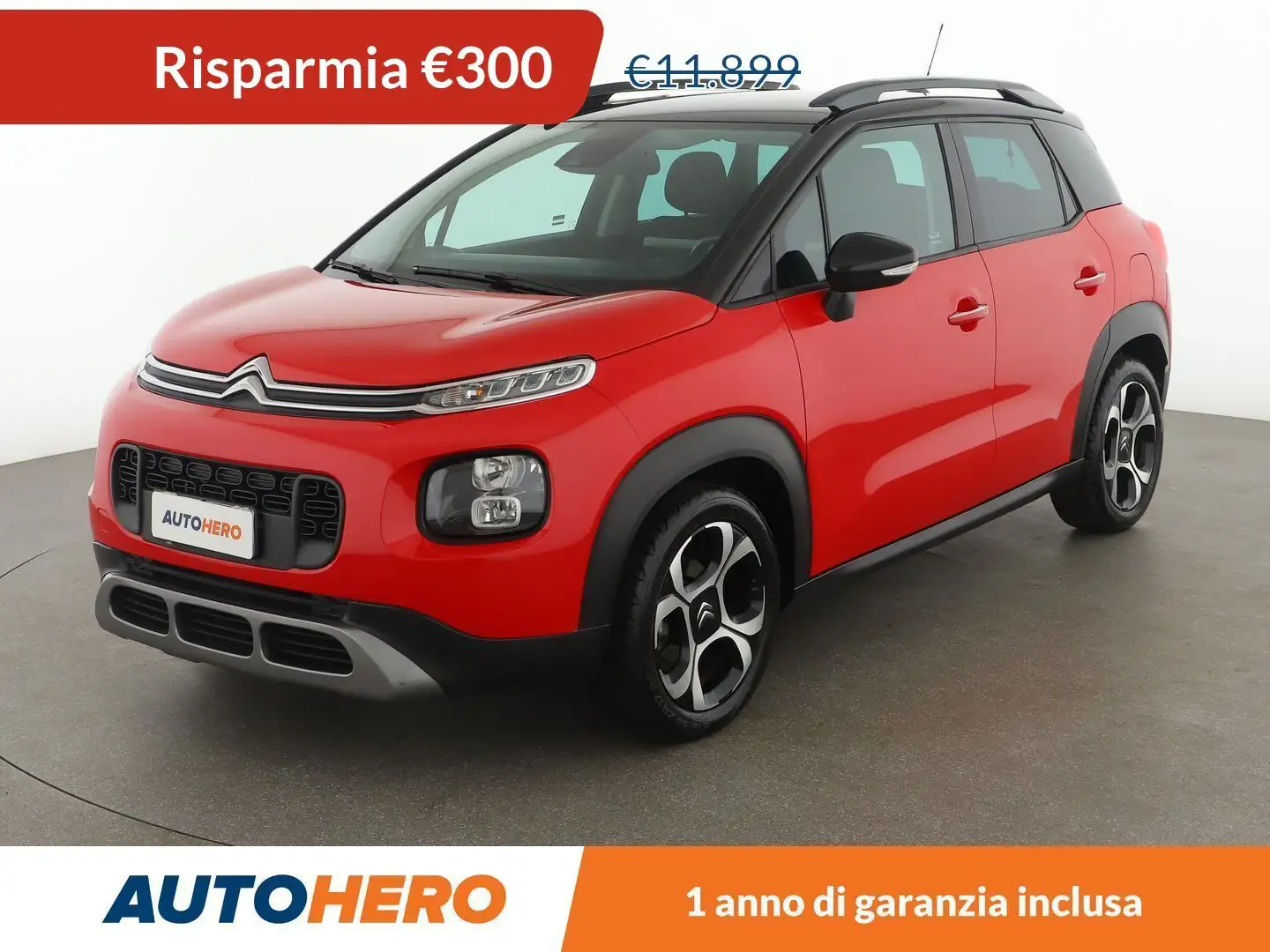 Citroen C3 Aircross 1.6 Blue-HDi Shine 100 CV Red - 1
